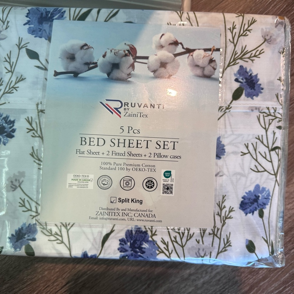 Split king sheet set